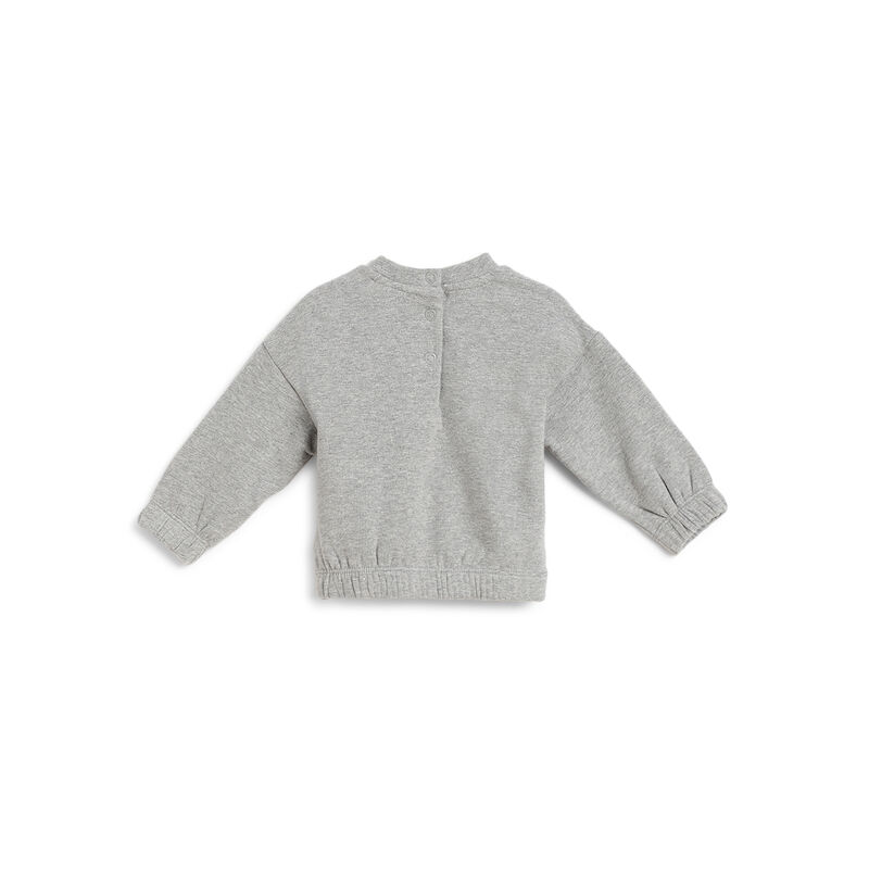 Girls Light Grey Printed Sweatshirt With Leggings image number 1